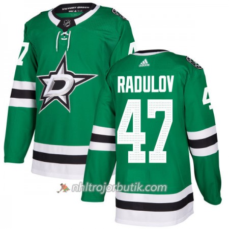 Män Ishockey Dallas Stars Jacket Tröja Alexander Radulov 47 Adidas 2017-2018 Kelly Grön Authentic